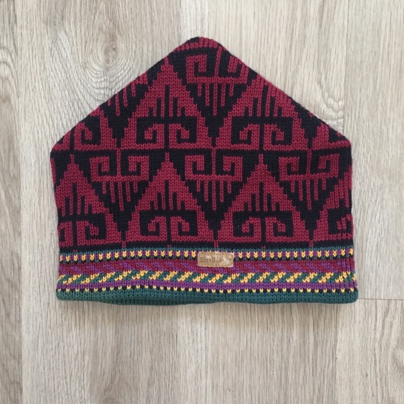 Other - ☘️2/$20 Vintage Hat Wool Beanie Red LARGE